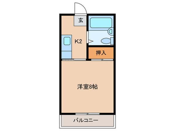 コーポラス鈴木Ａ棟の物件間取画像